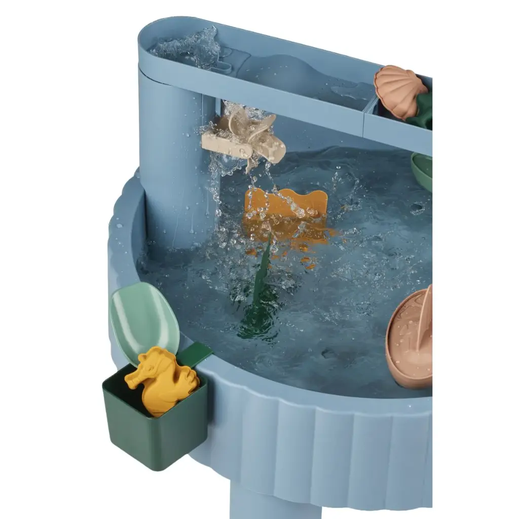 Liewood | Speeltafel Sepp met Deksel Beach Blue 20-delig