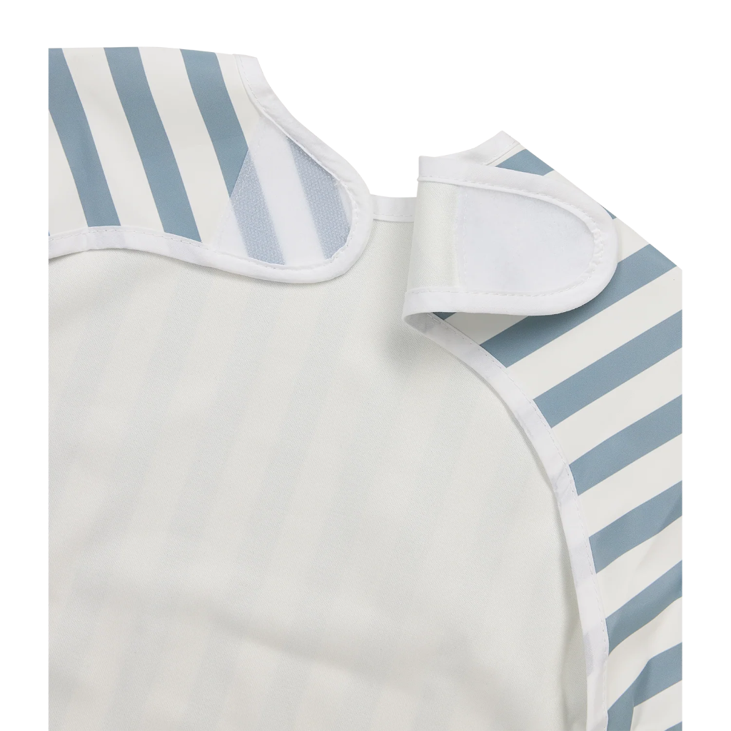 Meyco | Slabbetje Met Mouwen Fat Stripe Jeans Blue 