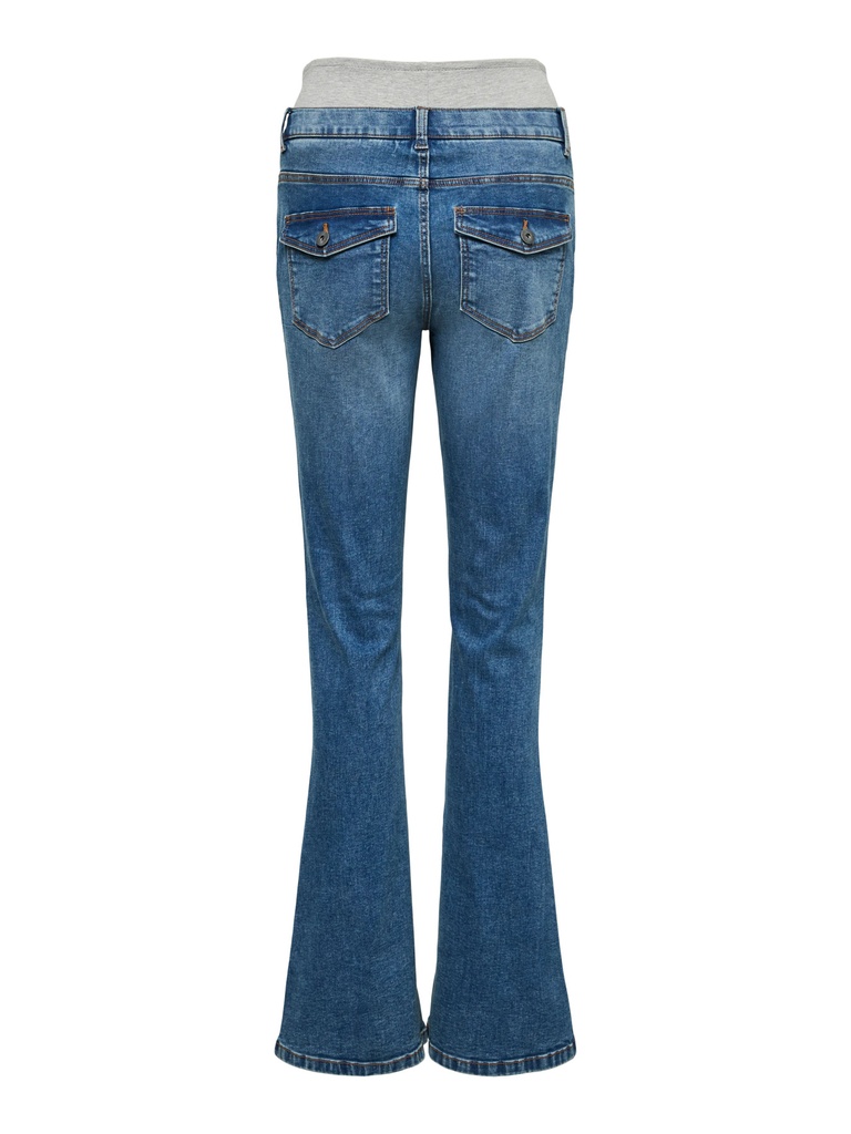 Mamalicious | Broek Kairo Flared Medium Blue