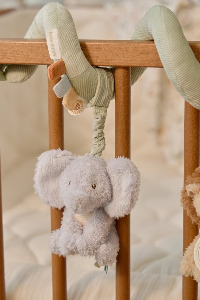 Little Dutch | Activiteitenspiraal Safari Friends Groen Textiel GRS