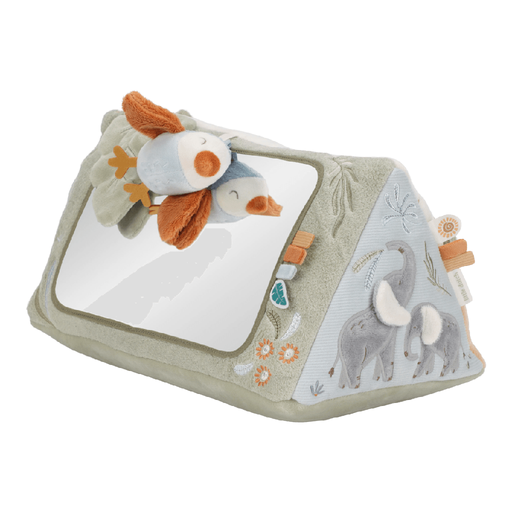 Little Dutch | Activiteitendriehoek Safari Friends Groen Textiel GRS