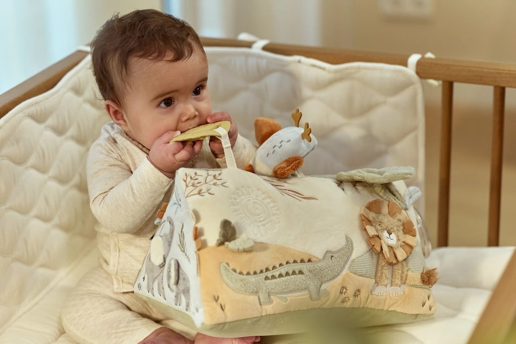 Little Dutch | Activiteitendriehoek Safari Friends Groen Textiel GRS