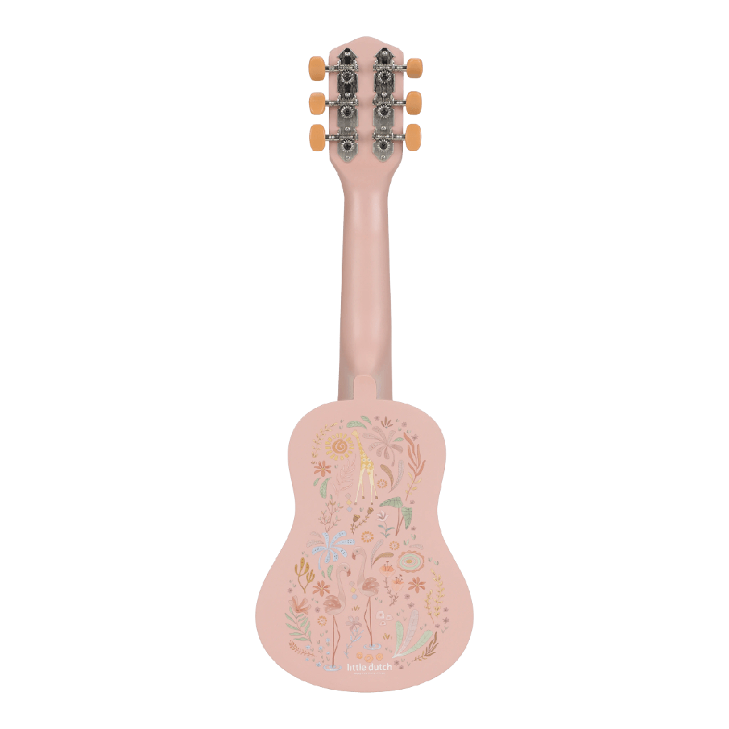 Little Dutch | Muziekinstrument Gitaar Safari Friends Roze Hout FSC