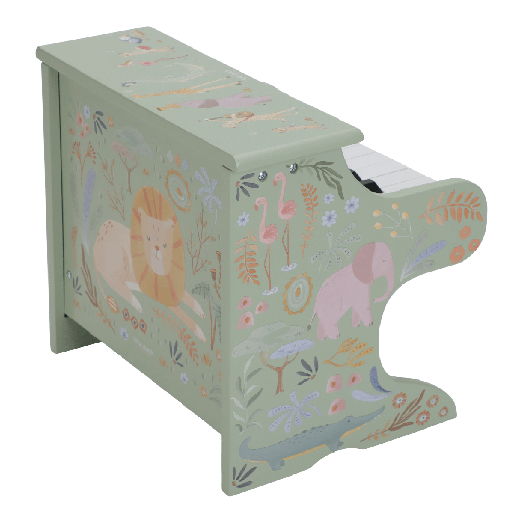 Little Dutch | Muziekinstrument Piano Safari Friends Groen FSC