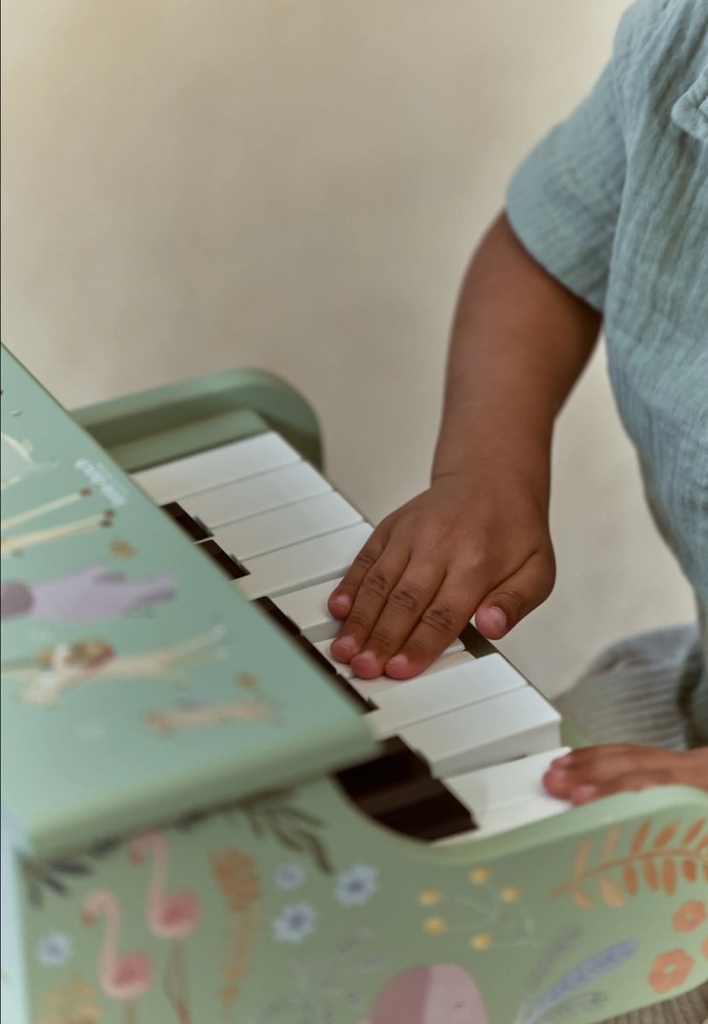 Little Dutch | Muziekinstrument Piano Safari Friends Groen FSC