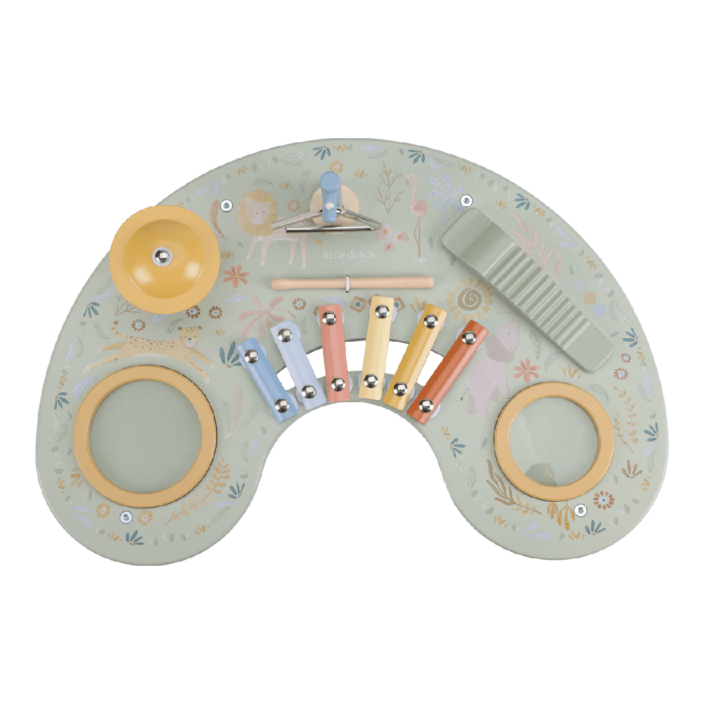 Little Dutch | Muziekinstrument Muziektafel Safari Friends FSC