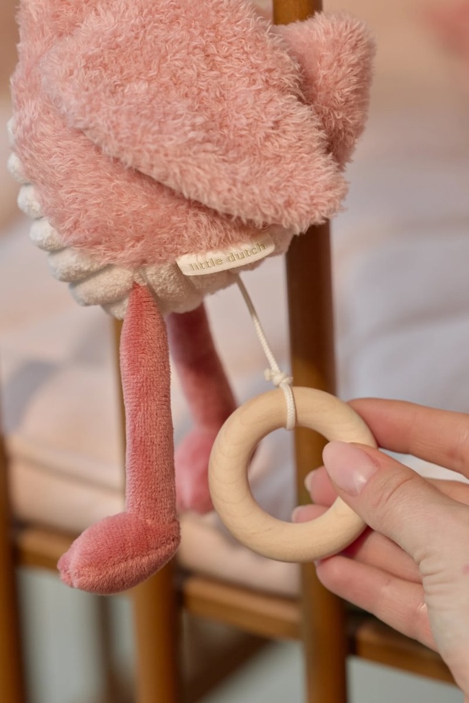 Little Dutch | Muziektrekker Safari Friends Flamingo Roze 