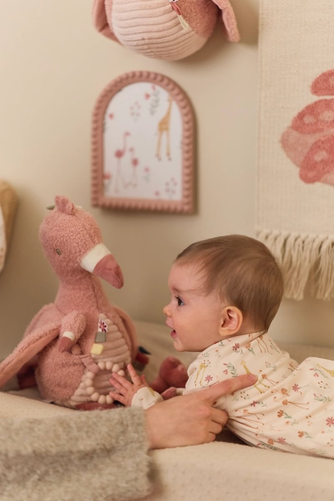 Little Dutch | Activiteitenknuffel Safari Friends Flamingo Roze  
