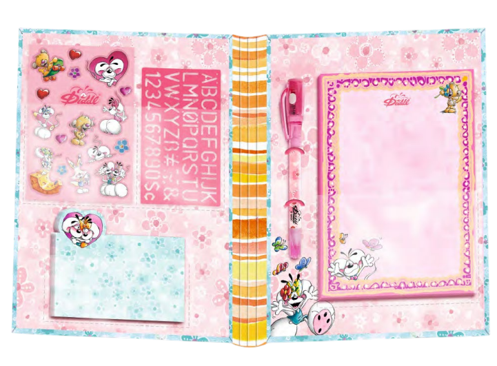 Diddl | Notitieset Magische Inkt Pen/Stickers/Notieblok/Sjabloon