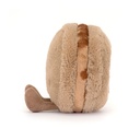 Jellycat | Pluche Knuffel Amuseables Mona Macaron Chocolate 12cm