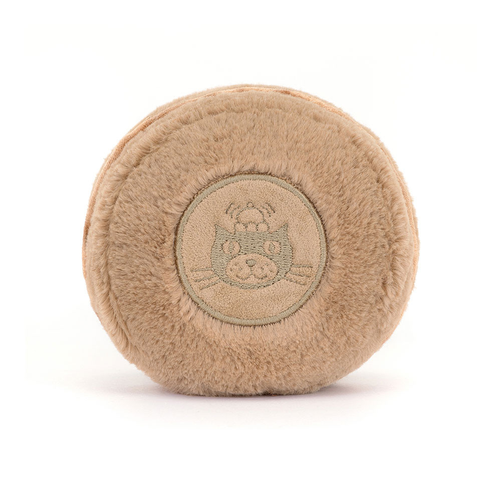 Jellycat | Pluche Knuffel Amuseables Mona Macaron Chocolate 12cm