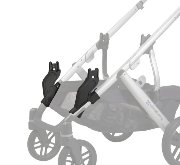 Uppababy | Adapter Lower met Clip vr Draagmand of 2de Zitje op Wandelwagen Vista 3