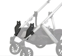 Uppababy | Adapter Lower met Clip vr Draagmand of 2de Zitje op Wandelwagen Vista 3