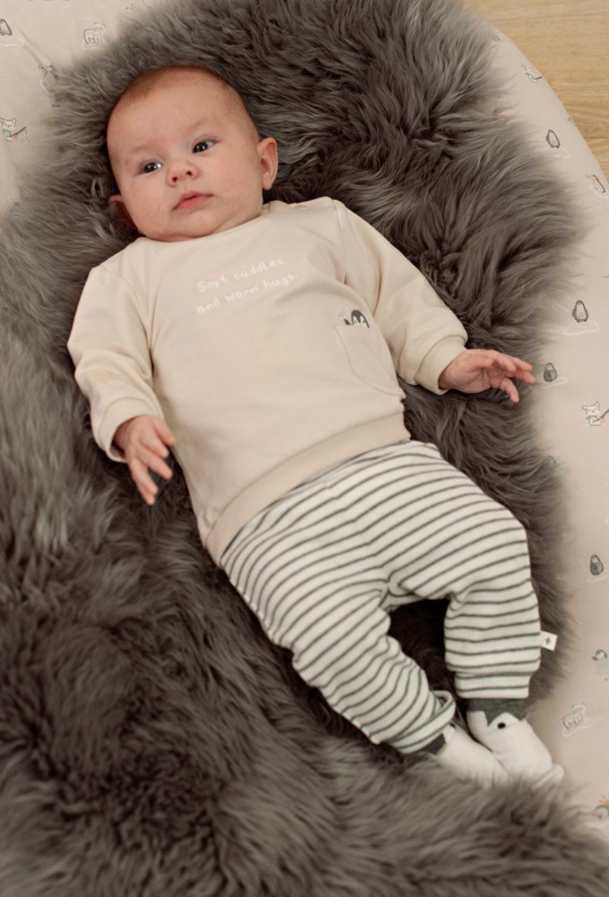 Feetje | Sweater Uni Penguin Cuddles Zand
