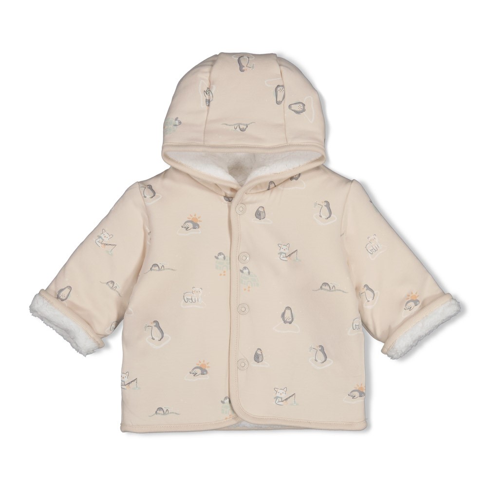 Feetje | Jas Uni Penguin Cuddles Reversible Off White