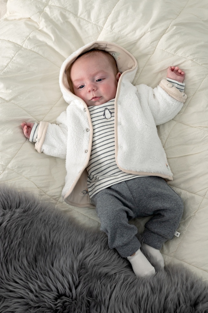 Feetje | Jas Uni Penguin Cuddles Reversible Off White