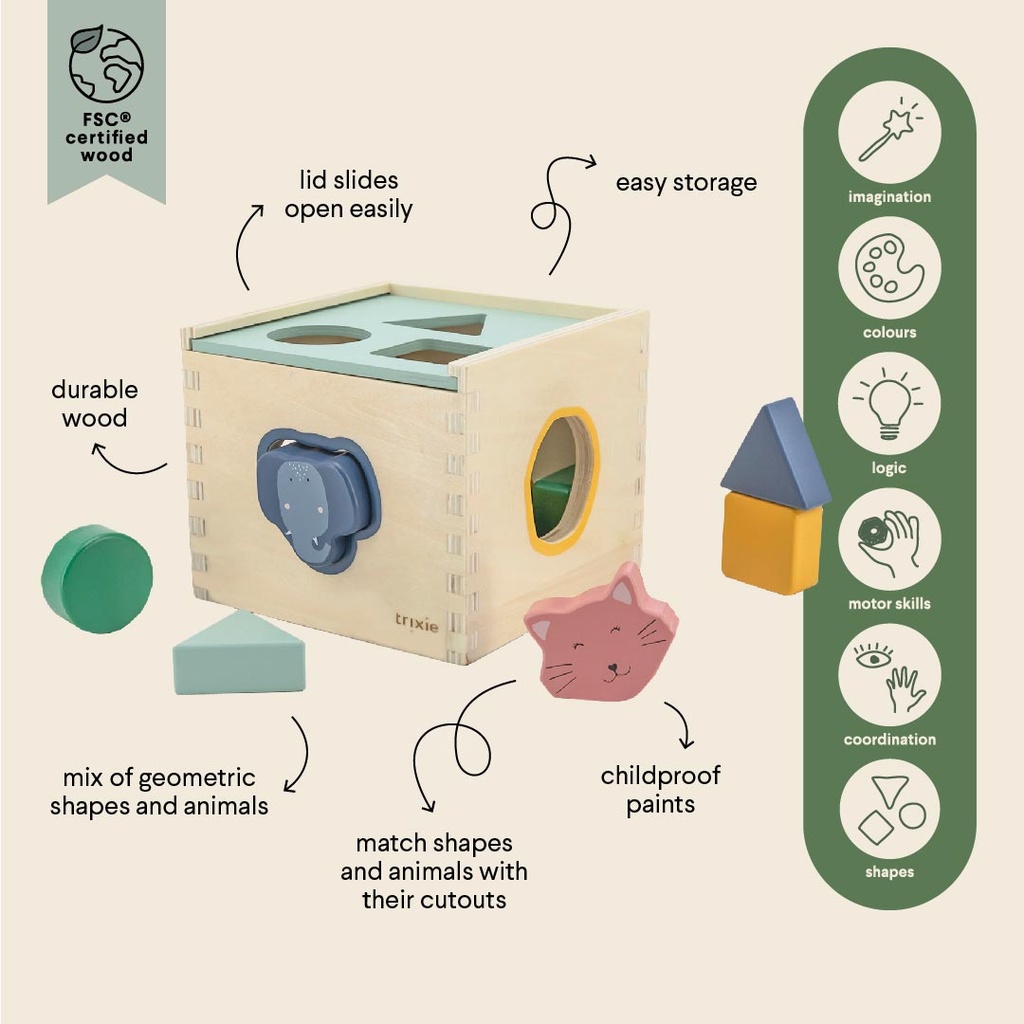 Trixie | Houten vormendoos