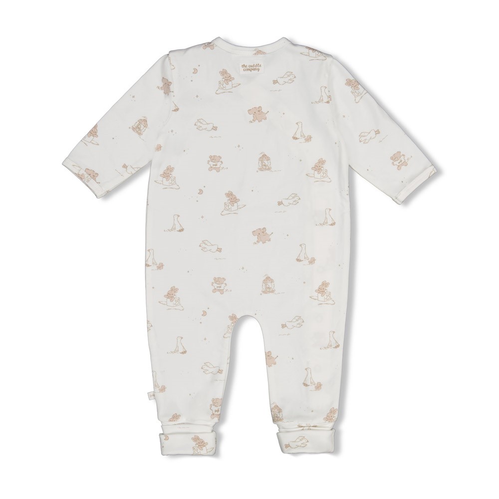 Feetje | Kruippak Uni The Cuddle Company Overslag Longsleeve Off White