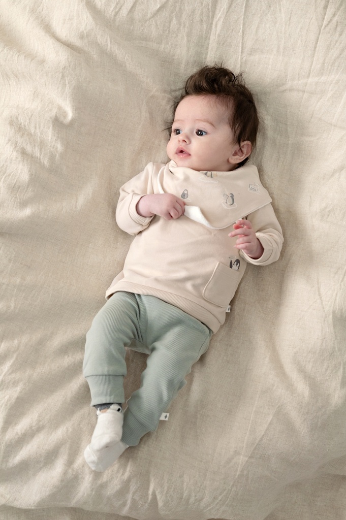 Feetje | Broek Uni Penguin Cuddles Zeegroen