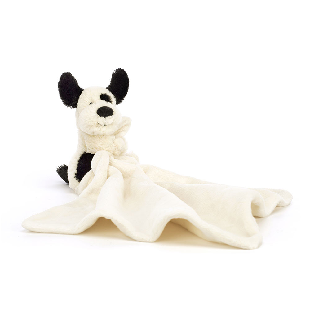 Jellycat | Knuffeldoek Bashful Black & Cream Puppy Soother