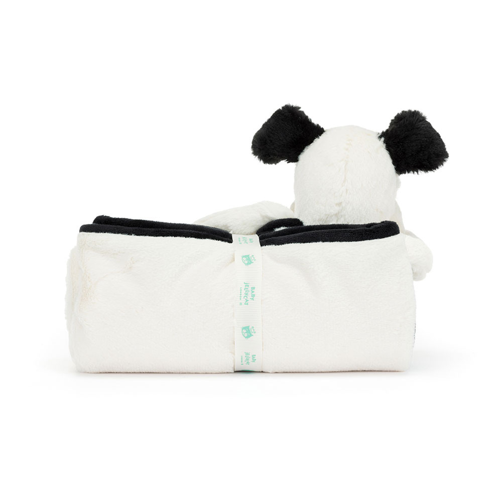Jellycat | Deken Bashful Black & Cream Puppy 56x70x9cm