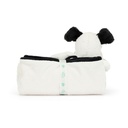 Jellycat | Deken Bashful Black & Cream Puppy 56x70x9cm