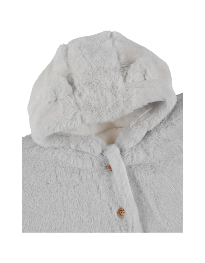 Noukies | Poncho Groloudoux met Oortjes Grijs