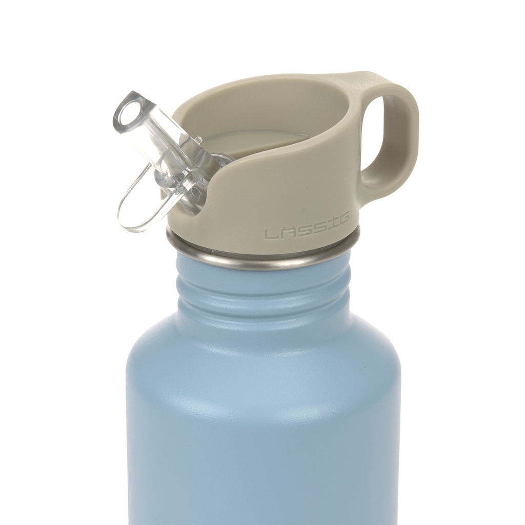 Laessig | Drinkfles RVS Pattern Party Blauw/Groen 500ml