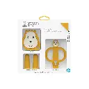 Matchstick Monkey | Starter Set Leeuw Siliconen 2 x Bijtring + 2 x Vingertandenborstel 