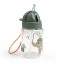 Done By Deer | Drinkfles Tiny Trails Rietjesfles Groen 280ml