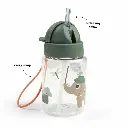 Done By Deer | Drinkfles Tiny Trails Rietjesfles Groen 280ml