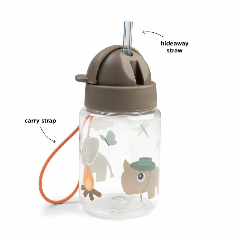 Done By Deer | Drinkfles Tiny Trails Rietjesfles Zand 280ml