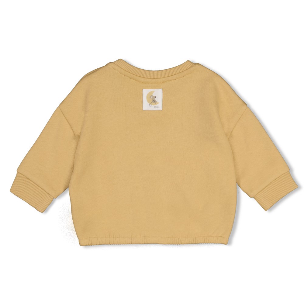 Feetje | Sweater Uni Over The Moon For You Okergeel