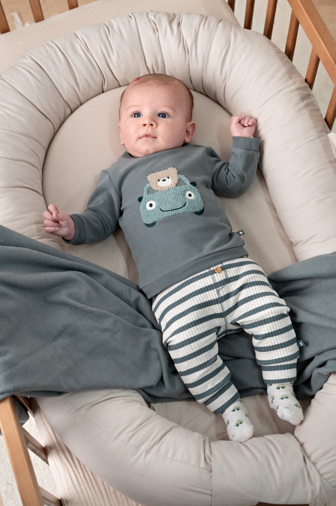 Feetje | Broek Boys Beep Beep Zeegroen