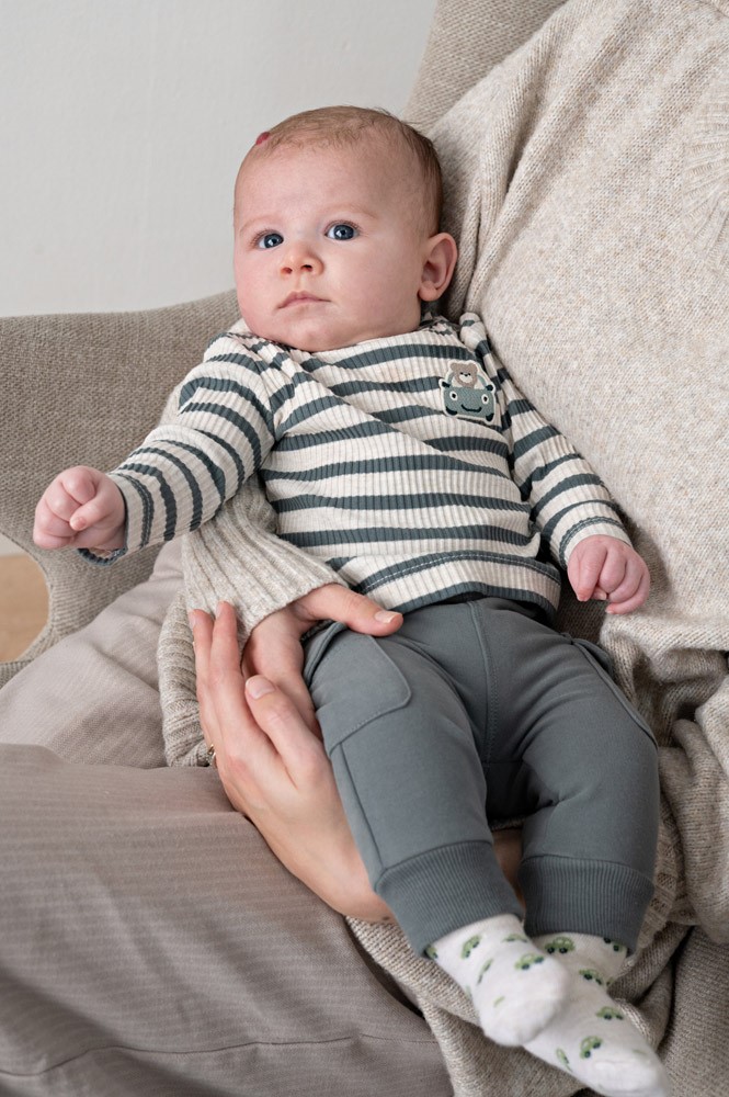Feetje | Broek Boys Beep Beep Zeegroen