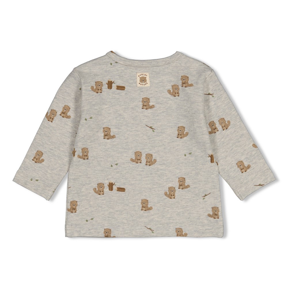 Feetje | T-shirt Boys Tiny Timber Tales Grijs Melange