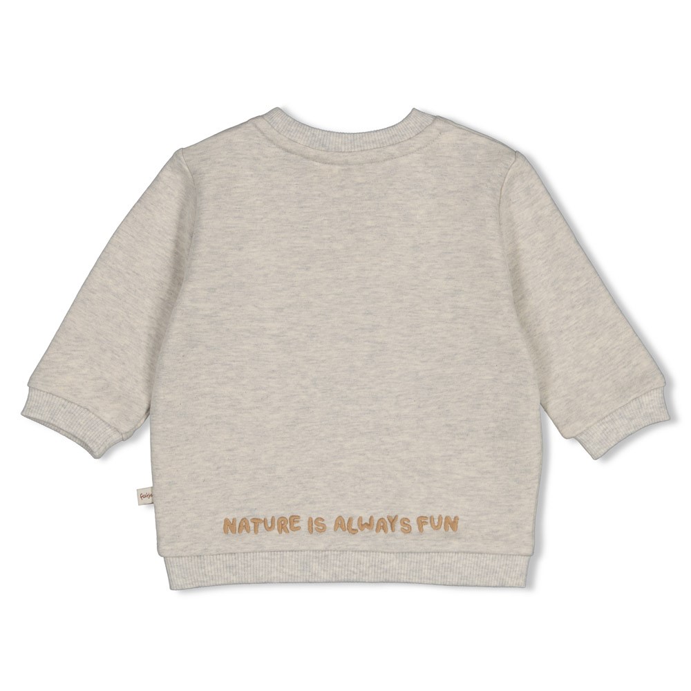 Feetje | Sweater Boys Tiny Timber Tales Grijs Melange