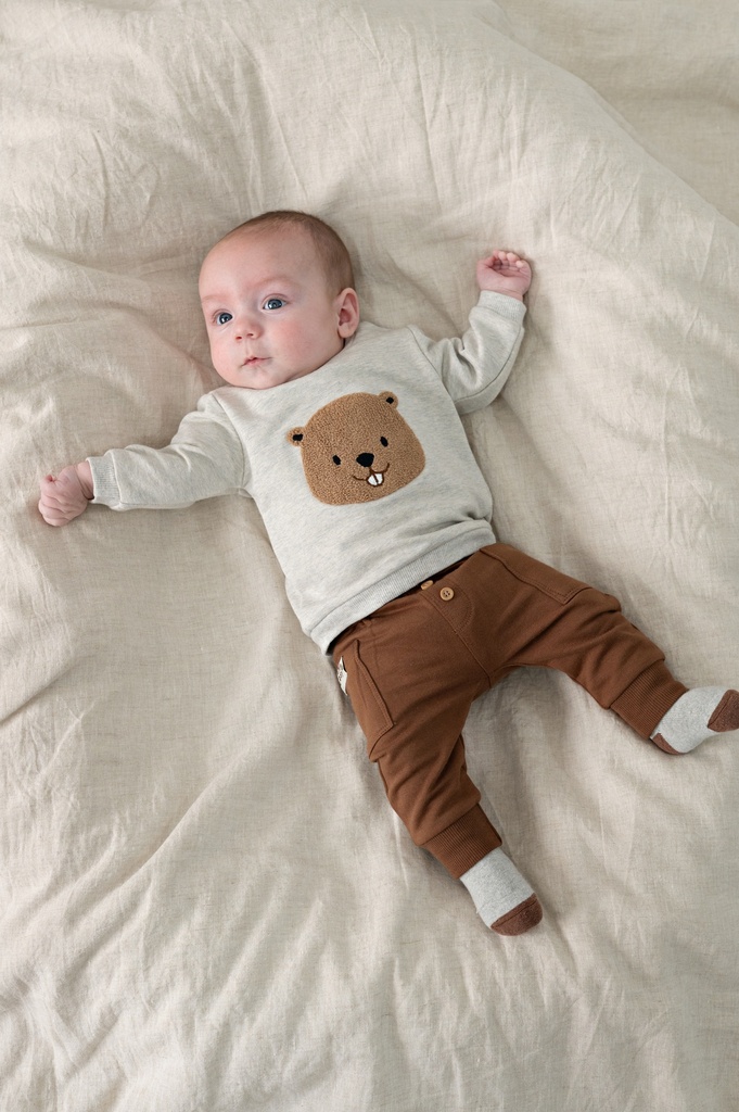 Feetje | Broek Boys Tiny Timber Tales Bruin