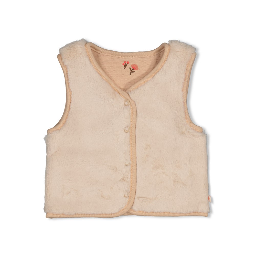 Feetje | Gilet Girls Forest Garden Reversible Zand