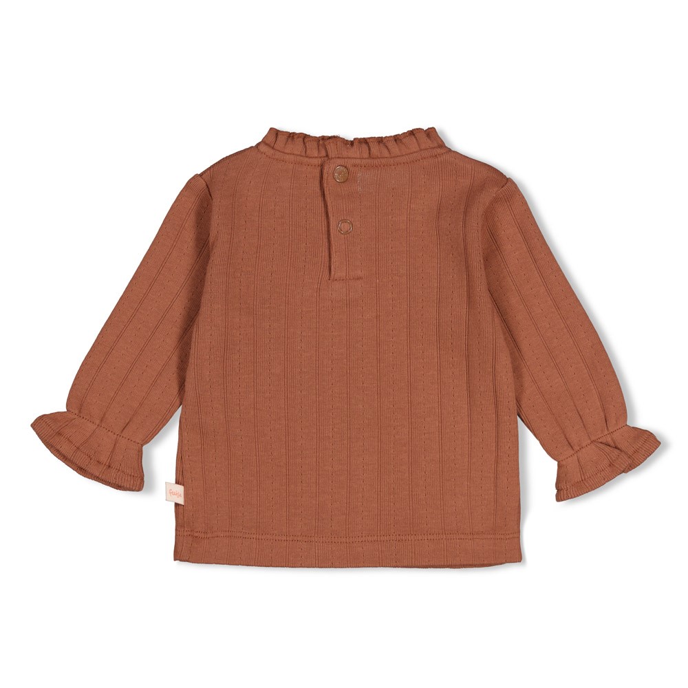 Feetje | T-shirt Girls Forest Garden Longsleeve Bruin