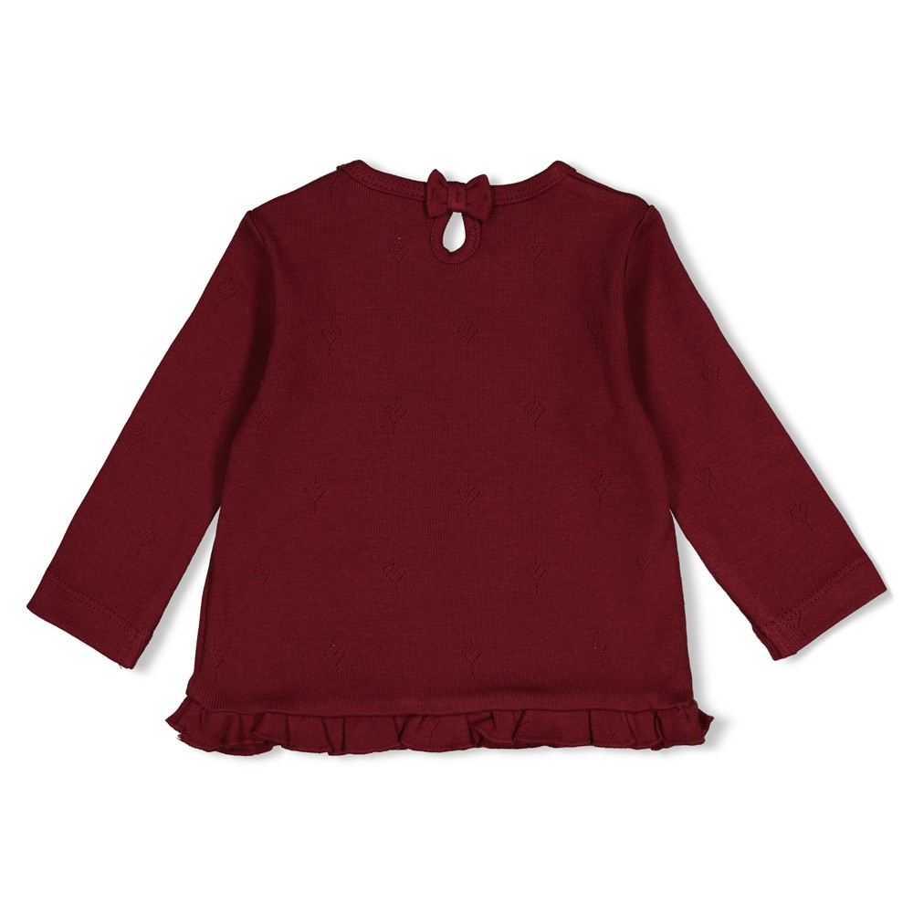 Feetje | T-shirt Girls My Little Love Longsleeve Bordeaux