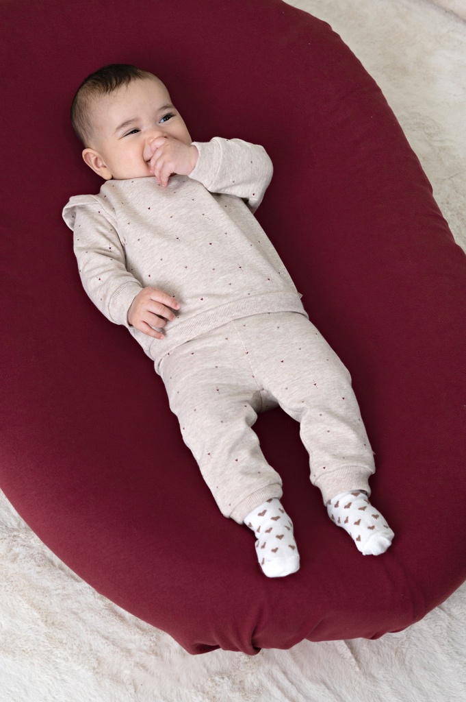 Feetje | Sweater Girls My Little Love Taupe Melange