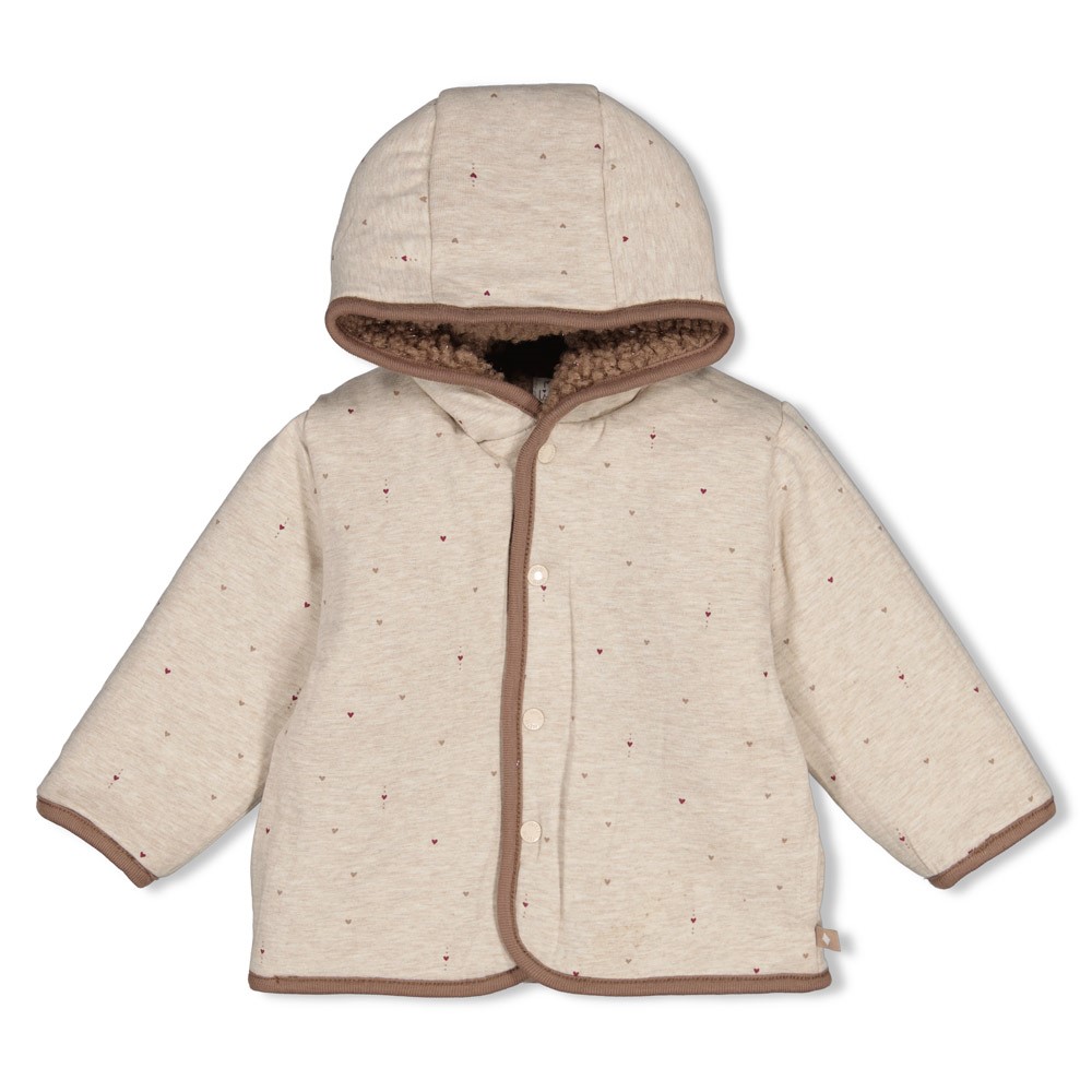 Feetje | Jas Girls My Little Love Reversible Taupe