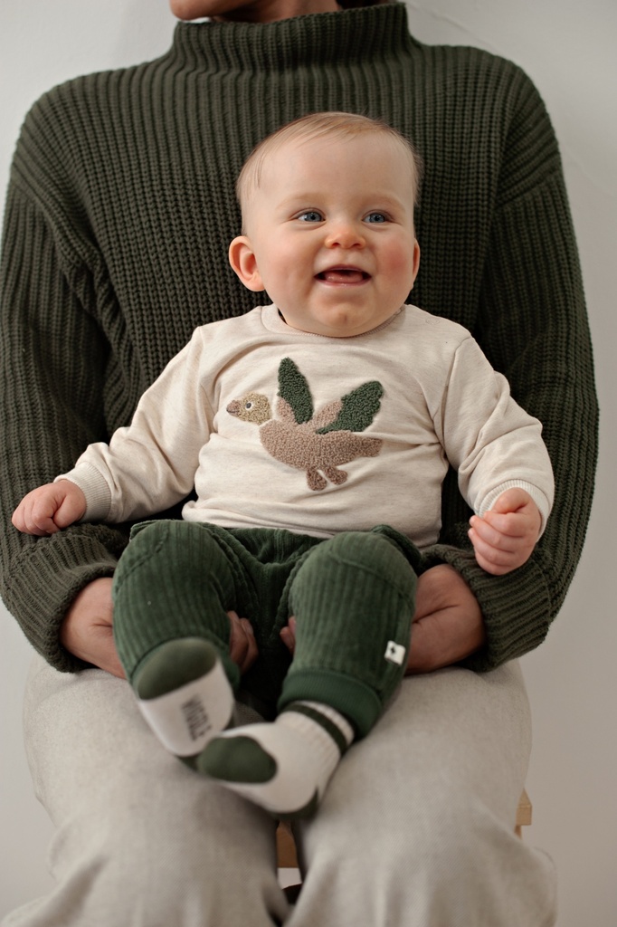 Feetje | Sweater Boys Wiggle and Waddle Off White Melange