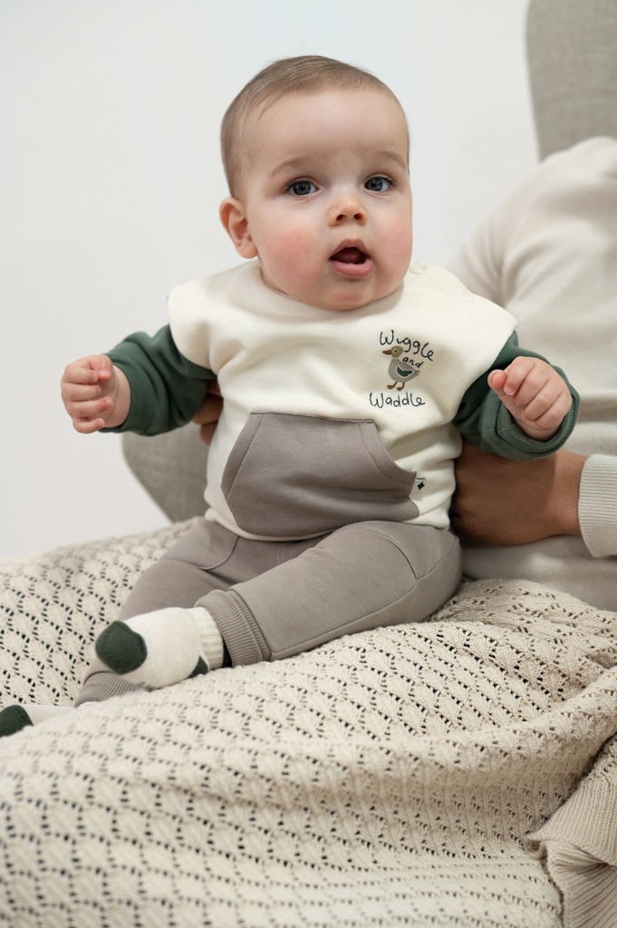 Feetje | Sweater Boys Wiggle and Waddle Off White