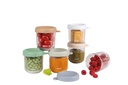 Beaba | Bewaarpotje Natural Mix Glas/Siliconen 250ml 6-pack