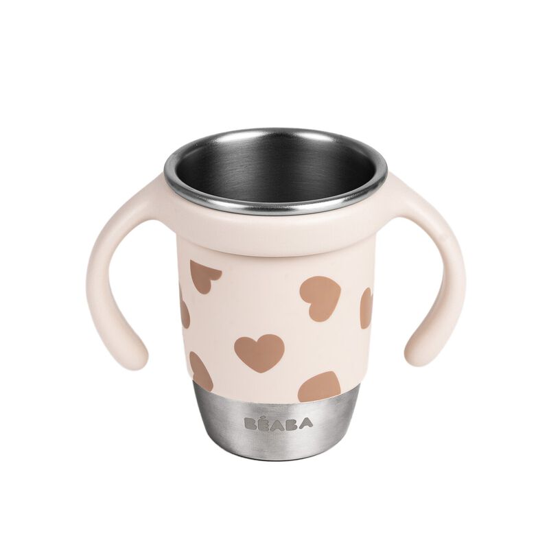 Beaba | Drinkbeker Big Love Oefenbeker Click and Drink Inox