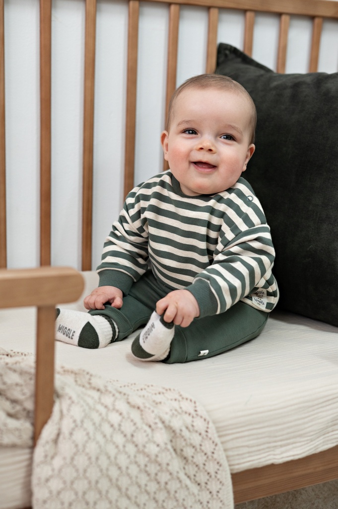 Feetje | Sweater Boys Wiggle and Waddle Groen