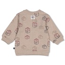 Feetje | Sweater Boys Built for Fun Taupe Melange