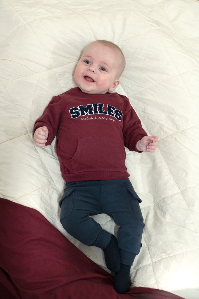 Feetje | Sweater Boys Built for Fun Bordeaux